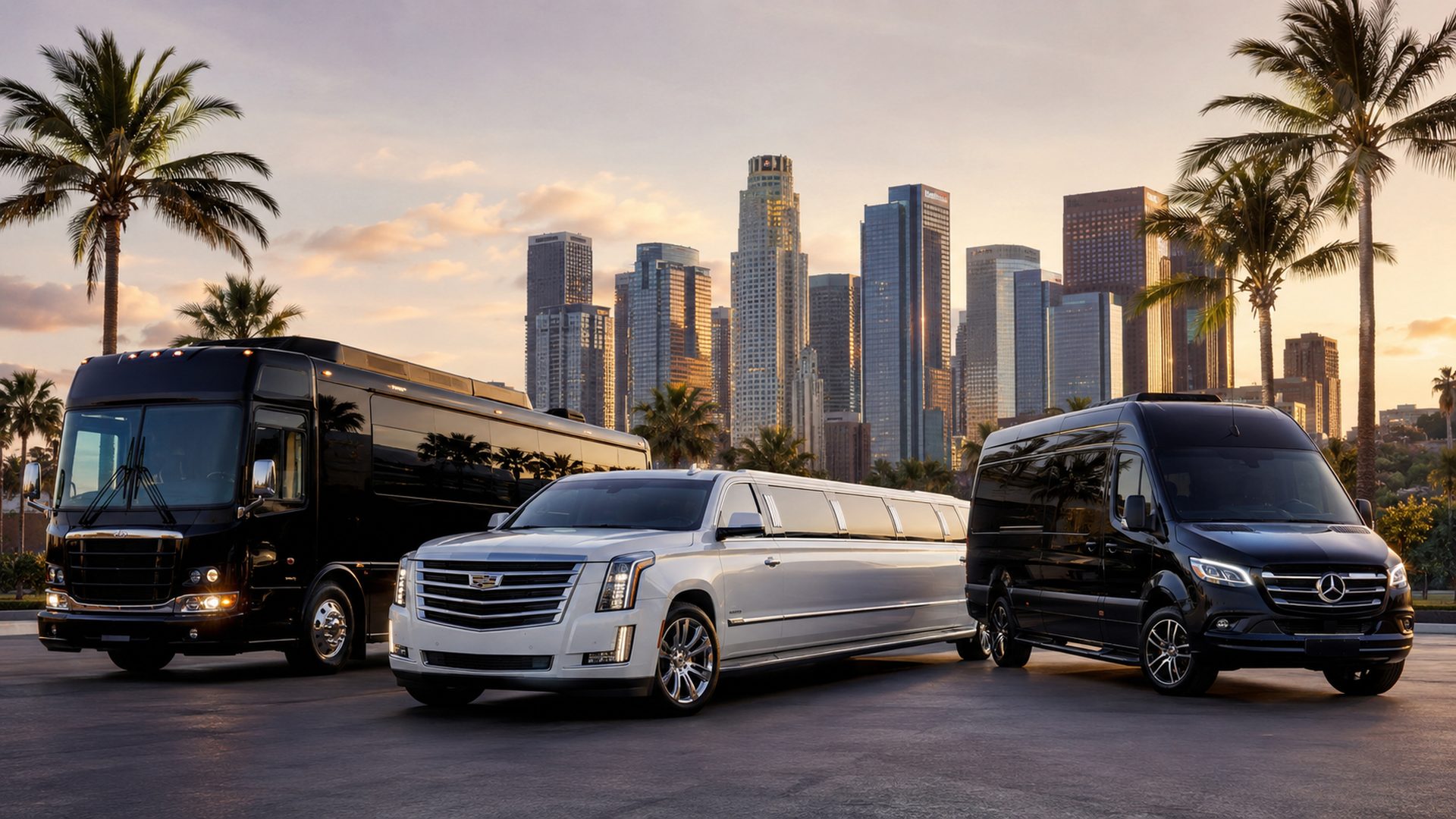 Los Angeles party bus, limousine, and Sprinter van service