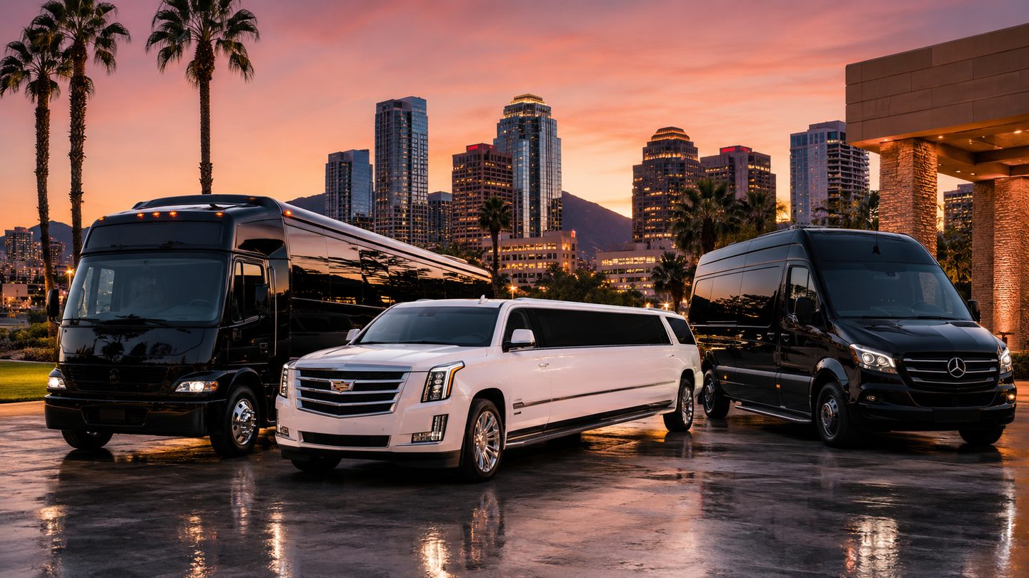 Phoenix party bus, stretch limousine, and Mercedes Sprinter luxury transportation