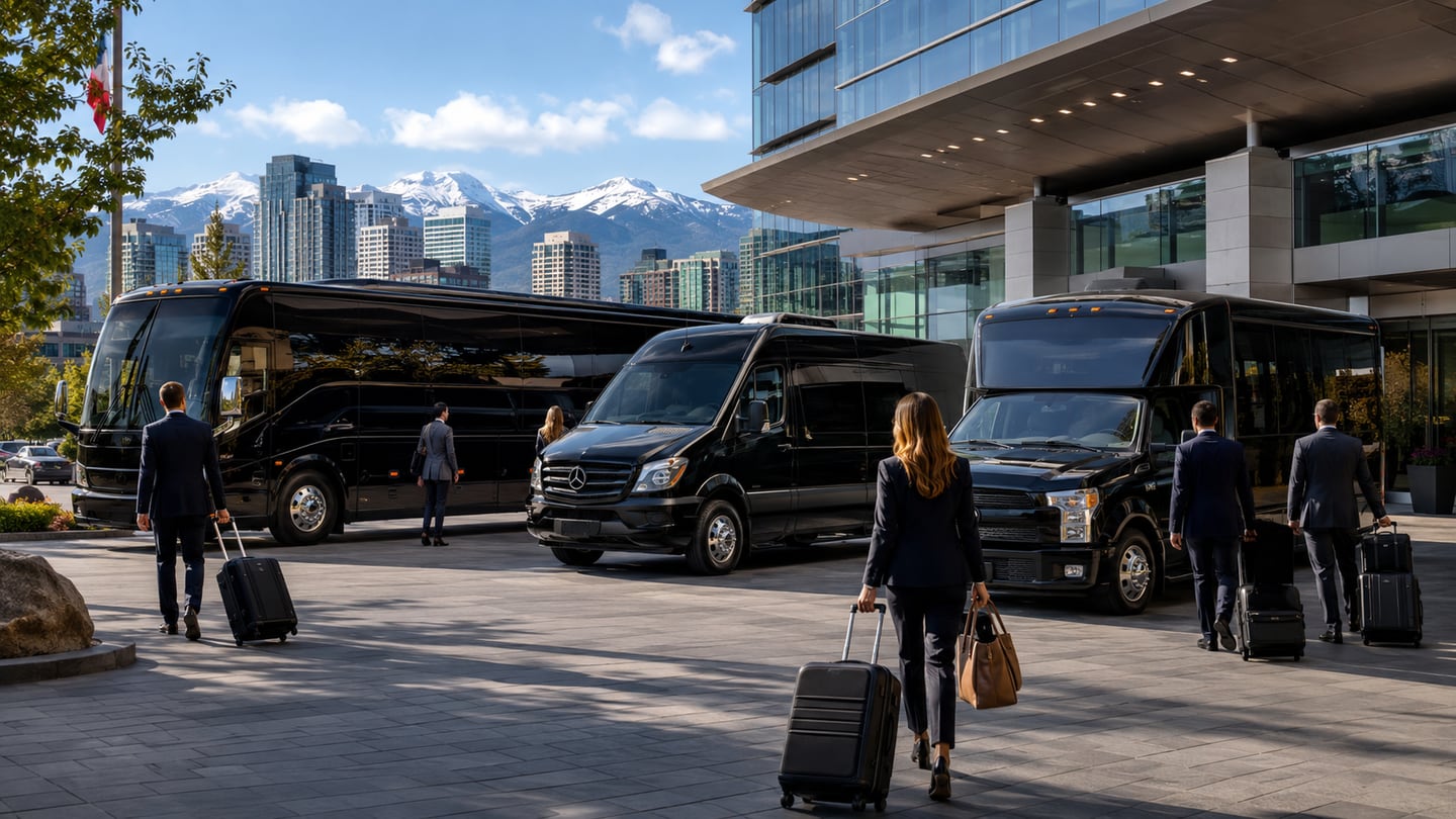 Private shuttle service for weddings, hotels, airports, events, and group transportation